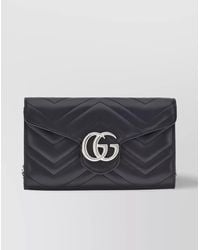 Gucci - Gg Marmont Leather Shoulder Bag - Lyst