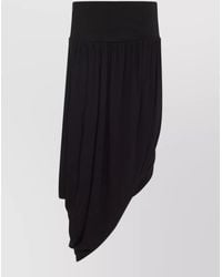 Alaïa - Draped Twisted Asymmetric Midi Skirt - Lyst