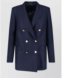 Tagliatore - Structured Double-Breasted Blazer Buttons - Lyst
