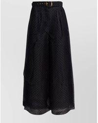 Zimmermann - Linen Silk Wide-Leg Trousers - Lyst