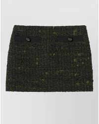Gucci - Bouclé Mini Skirt - Lyst