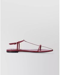 Jil Sander - Flat Sole Open Toe Strappy Thin Straps - Lyst