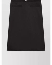 Courreges - High Waist Midi Skirt With Zip Pockets - Lyst