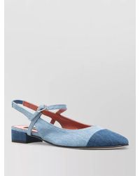 CAREL PARIS - Oceano Slingback Pumps Block Heel Square Toe - Lyst