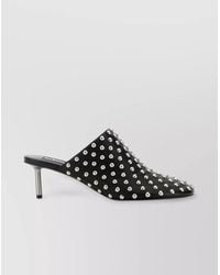 Jil Sander - Leather Mules With Pointed Toe And Stiletto Heel - Lyst