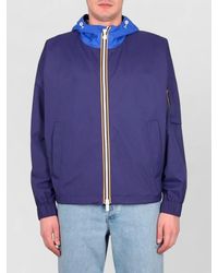 K-Way - Claudey Hooded Jacket Elastic Cuffs Pockets - Lyst