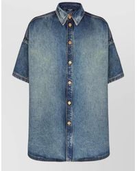 Balmain - Short-Sleeved Button-Up Shirt - Lyst