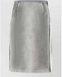 Maison Margiela - Viscose Midi Skirt - Lyst