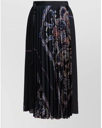 Sacai - Paisley Print Pleated Skirt - Lyst