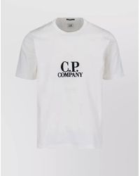C.P. Company - Crew Neck Graphic Print Short Sleeves - Lyst