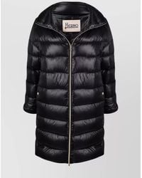 Herno - Stand-Up Collar Knee-Length Down Jacket - Lyst