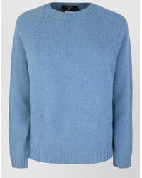 Weekend by Maxmara - Knit Top Crew Neck Long Sleeves - Lyst