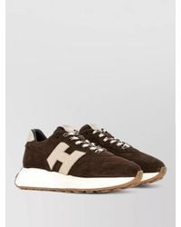 Hogan - H641 Leather Lace Up Sneakers Round Toe - Lyst