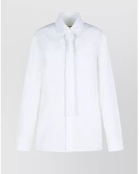 Jil Sander - Cotton Shirt Button-Down Collar Long Sleeves - Lyst