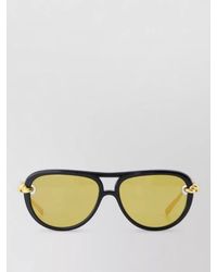 Bottega Veneta - Pilot Sunglasses Metal Frame Tinted Lenses - Lyst