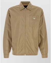 Prada - Renylon Shirt Collared Neck Long Sleeves - Lyst