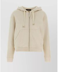 Weekend by Maxmara - Hooded Sweatshirt With Front Pockets And Ribbed Cuffs - Lyst