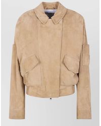 DR. HOPE - Leather Oversized Bomber Jacket - Lyst