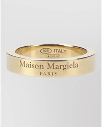 Maison Margiela - Slim Band Ring Polished Finish Design - Lyst