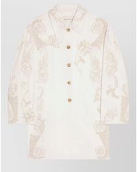 Dries Van Noten - Matador Embroidered A Line Cotton Jacket - Lyst