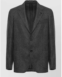 Lardini - Wool Cashmere Prince Of Wales Single Breasted Suit - Lyst
