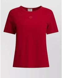 Ines De La Fressange Paris - Short Sleeve Crew Neck Cotton T Shirt - Lyst
