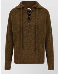 Isabel Marant - Alpaca Wool V-Neck Long-Sleeve Sweater - Lyst