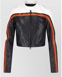 Balenciaga - Cropped Coat Long Sleeves Stand Collar Zip - Lyst