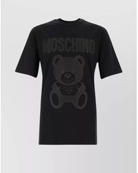 Moschino - Crew Neck Graphic Print Short Sleeves T-Shirt - Lyst