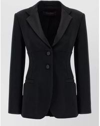 Max Mara - Oreste Blazer Front Pockets Long Sleeves - Lyst