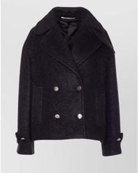 Tagliatore - Alpaca Virgin Wool Double Breasted Belted Jacket - Lyst