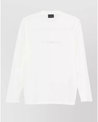 Emporio Armani - Cotton Long-Sleeve T-Shirt - Lyst