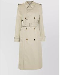 Burberry - Cotton-Blend Long Double-Breasted Trench Coat - Lyst
