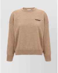 Brunello Cucinelli - Cashmere Cropped Crewneck Jumper - Lyst