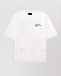 DSquared² - Crew Neck Graphic Print Short Sleeve T-Shirt - Lyst