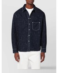 KENZO - Waves Shirt Chest Pocket - Lyst