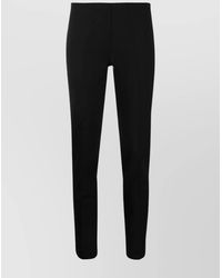 P.A.R.O.S.H. - Virgin Wool Mid-Rise Cropped Tapered Trousers - Lyst