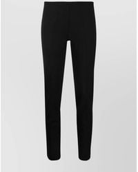 P.A.R.O.S.H. - Virgin Wool Mid-Rise Cropped Tapered Trousers - Lyst