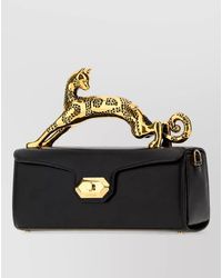 Lanvin - Cat Leather Clutch Bag - Lyst