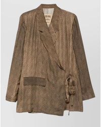 Uma Wang - Khloe Tailored Jacket And Wide Leg Trousers - Lyst