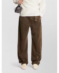 Lemaire - Silk Cotton Asymmetric Long Sleeve Shirt - Lyst