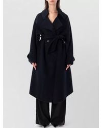 Frankie Shop - Issen Wool Trench Coat Belted Design - Lyst