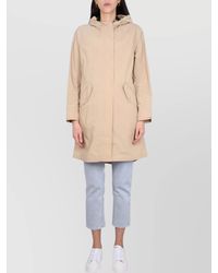 Woolrich - Summer Parka With Long Length And Hood - Lyst