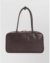 Miu Miu - Beau Calf Leather Shoulder Bag - Lyst
