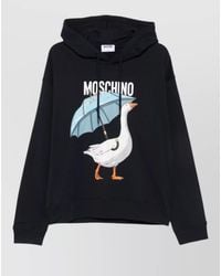 Moschino - Cotton Crewneck Hoodie - Lyst