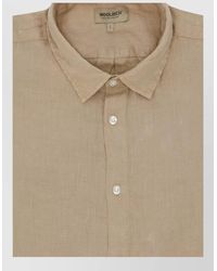 Woolrich - Linen Long-Sleeve Shirt - Lyst