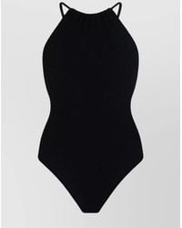 Hunza G - Crinkle High-Neck One-Piece Swimsuit - Lyst