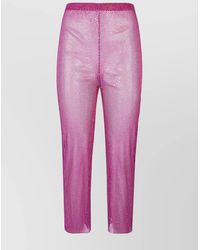 Santa Brands - Cropped Straight-Leg Trousers - Lyst