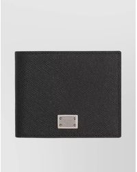 Dolce & Gabbana - Calfskin Leather Flap-Over Wallet - Lyst