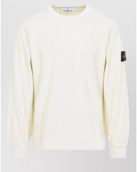 Stone Island - Crewneck Cotton Sweatshirt Regular Fit - Lyst